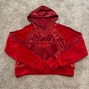 NBA Chicago Bulls Basketball Cropped
Hoodie Velvet